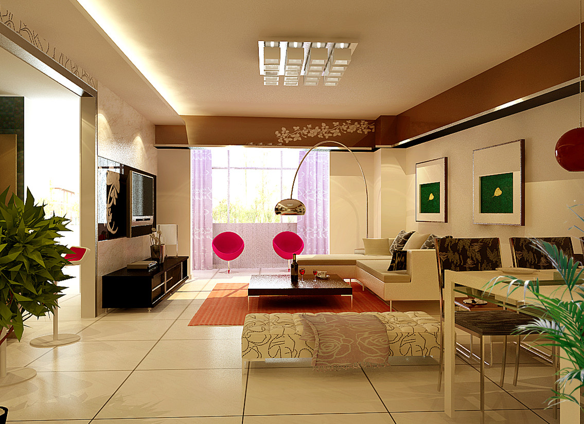 简约 三居 客厅图片来自实创装饰上海公司在125平三居室现代简约风格装修的分享