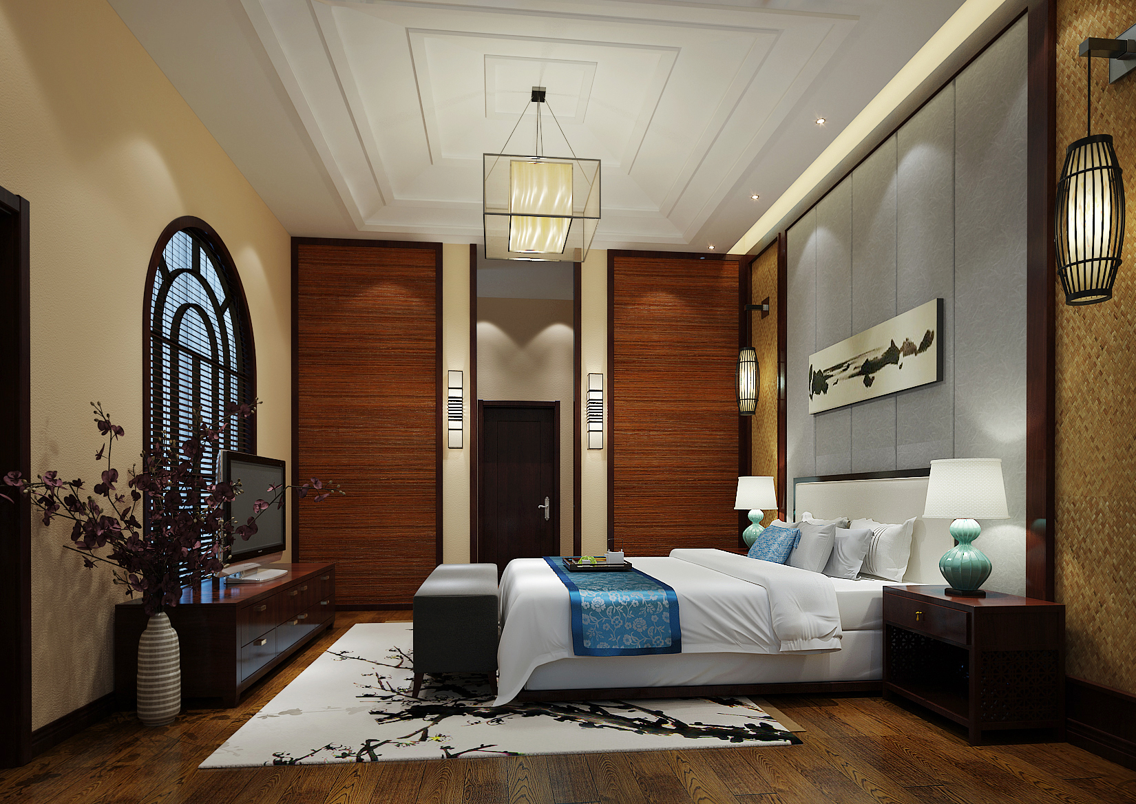卧室 中式风格 80后 卧室图片来自实创装饰都琳在23万两口之家中式、简约别墅的分享