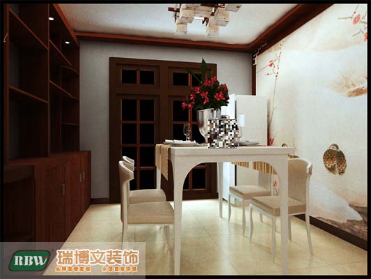 中式 中式古典 三居 白领 香格里 餐厅图片来自石家庄瑞博文装饰---伊然在香格里，三口之家的中式风情的分享