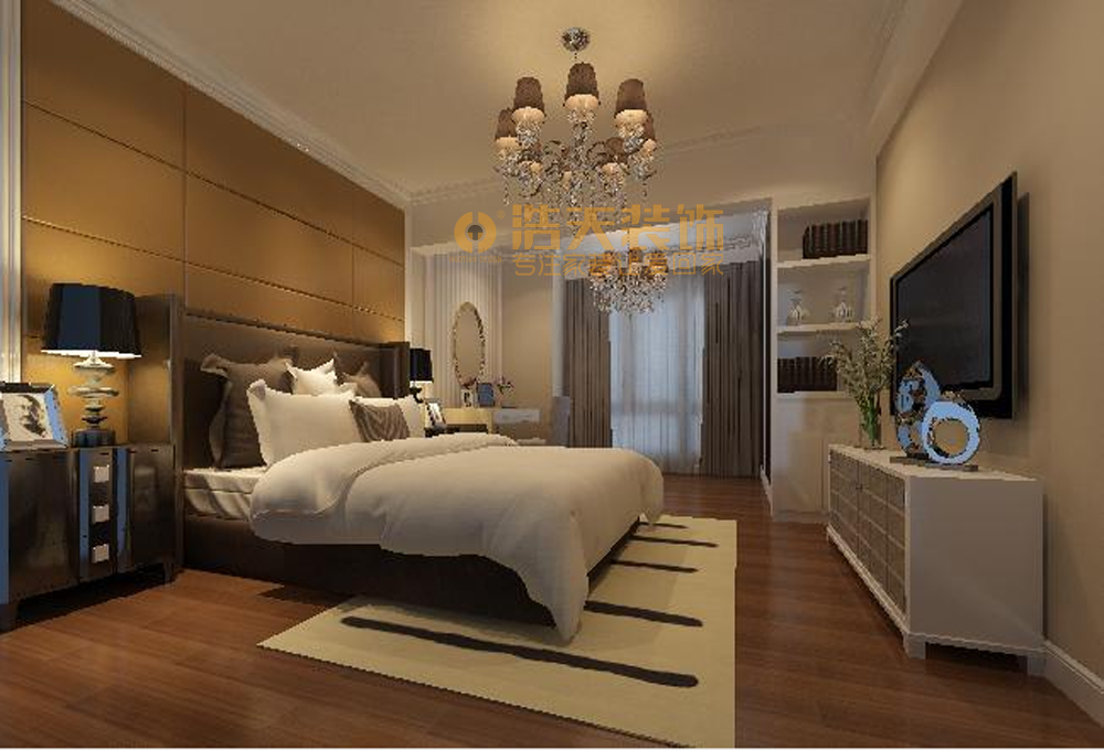 卧室图片来自深圳市浩天装饰在首地容御的分享