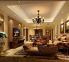 小客厅的设计展示，一样的浓重风雅的居家感觉！美式的随意和严谨都表现出来了！