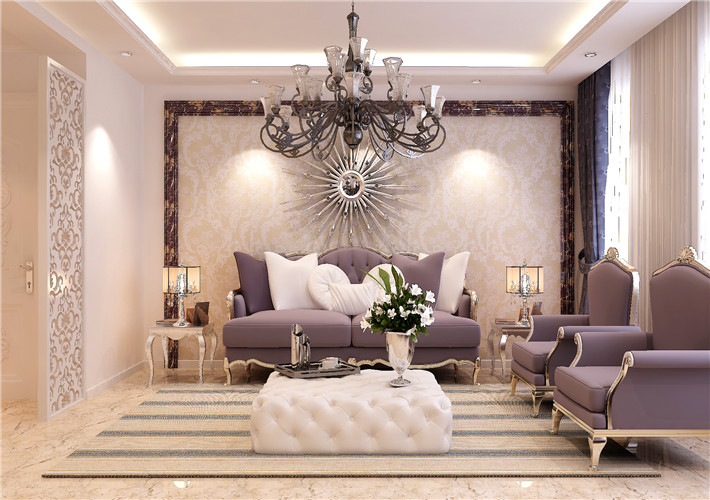 欧式 三居 客厅图片来自多啦A梦的百宝袋在丽江苑125平的分享