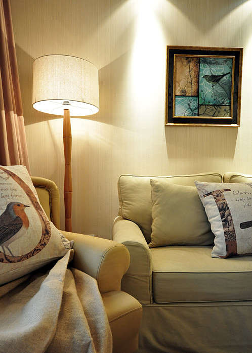 客厅图片来自家装大管家在清浅色彩温馨 96平美式休闲居的分享