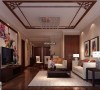 客厅细节图 成都高度国际别墅装饰设计