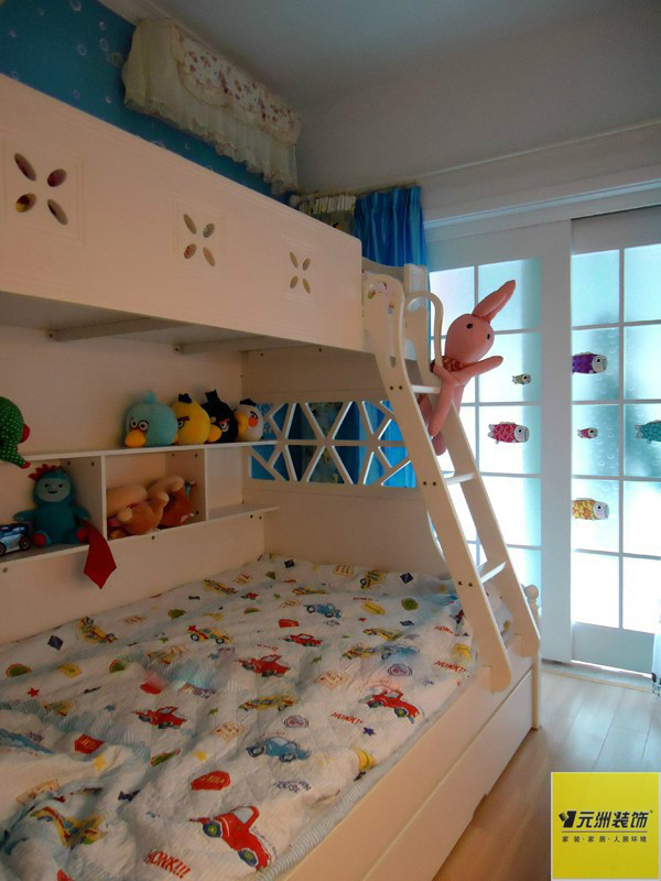 地中海 蓝色色调 儿童房图片来自框框在清新地中海设计的分享