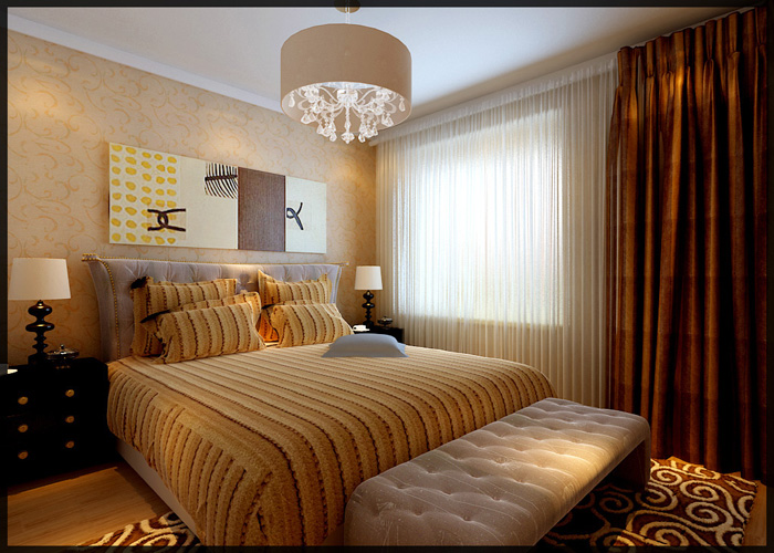 欧式 简约 卧室图片来自沈阳林凤装饰装修公司在中海国际学府-简约欧式的分享