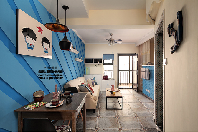 80后 小资 白领 客厅图片来自合肥飞墨李秀玲设计在小空间的华丽转身——迷情小调的分享