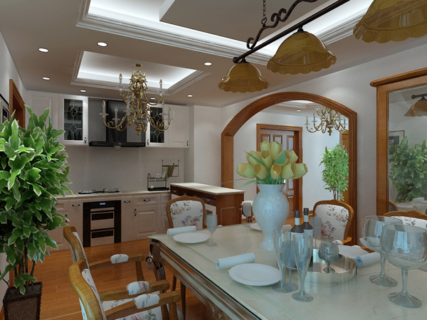 简约 欧式 四居 厨房图片来自实创装饰上海公司在四居室简欧风格装修的分享