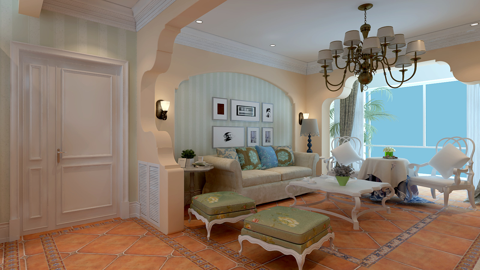 欧式 三居 雅居乐 客厅图片来自百家设计小刘在雅居乐156平欧式风格美图的分享