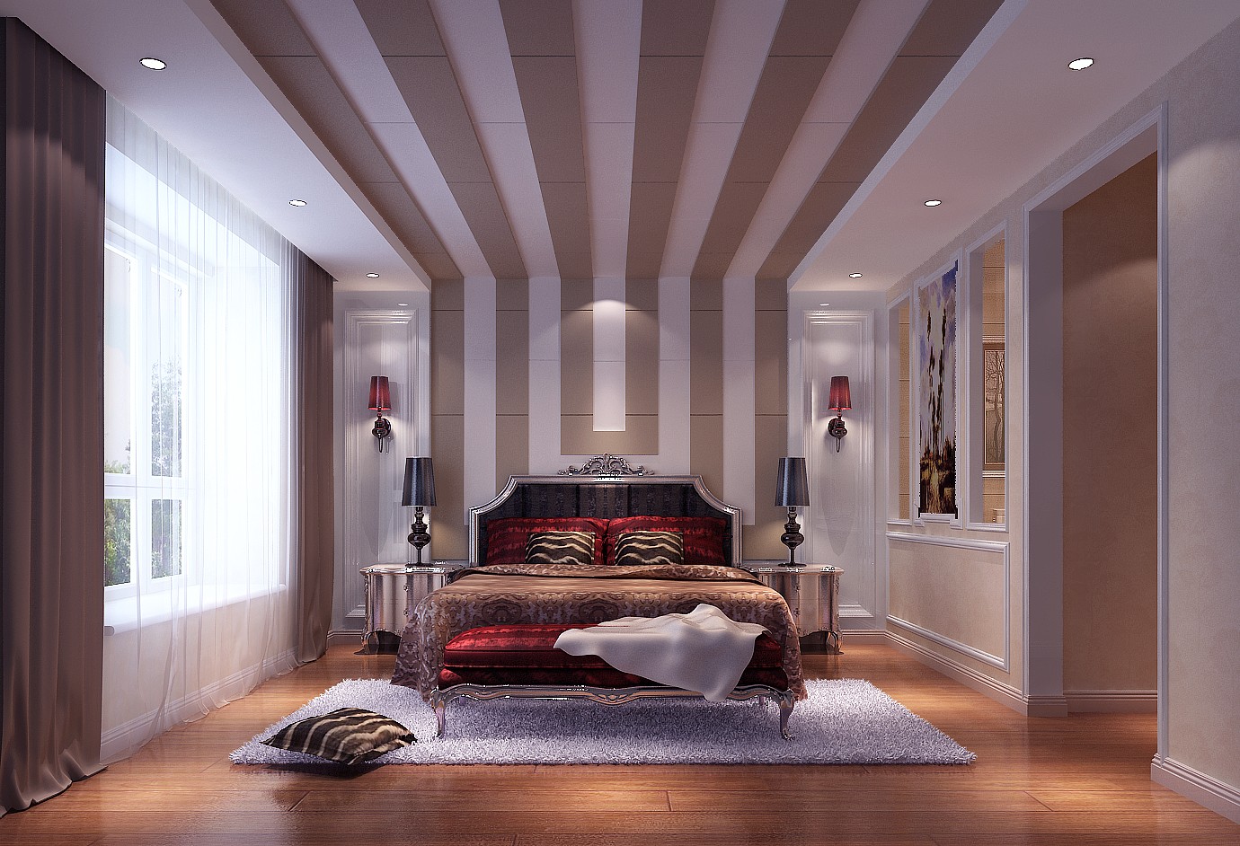 欧式 别墅 卧室图片来自北京今朝装饰刘在国风上观190平简欧风格设计的分享