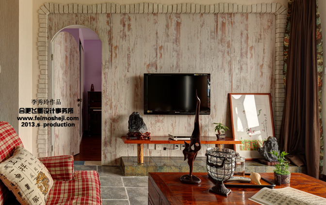 80后 小资 混搭 三居 客厅图片来自合肥飞墨李秀玲设计在时光碎片三口之家的分享