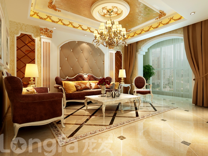 欧式 别墅 白领 80后 小资 客厅图片来自北京龙发装石家庄分公司在苹果城欧式别墅的分享