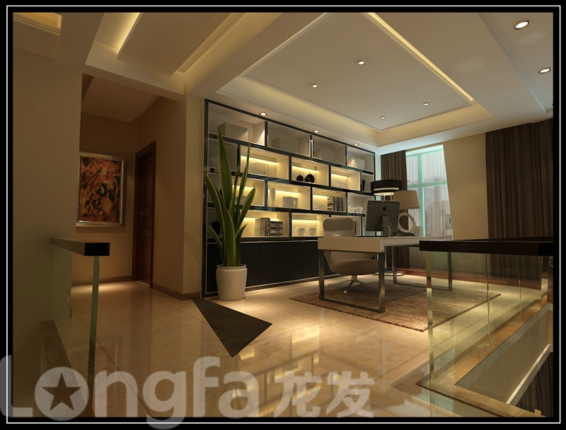欧式 别墅 白领 80后 小资 收纳 书房图片来自北京龙发装石家庄分公司在天山新公爵360平案例的分享