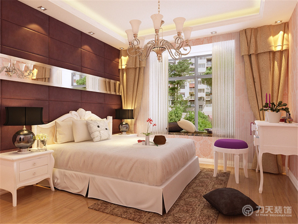 欧式 三居 小资 卧室图片来自阳光力天装饰梦想家更爱家在中国铁建国际城 130㎡的分享