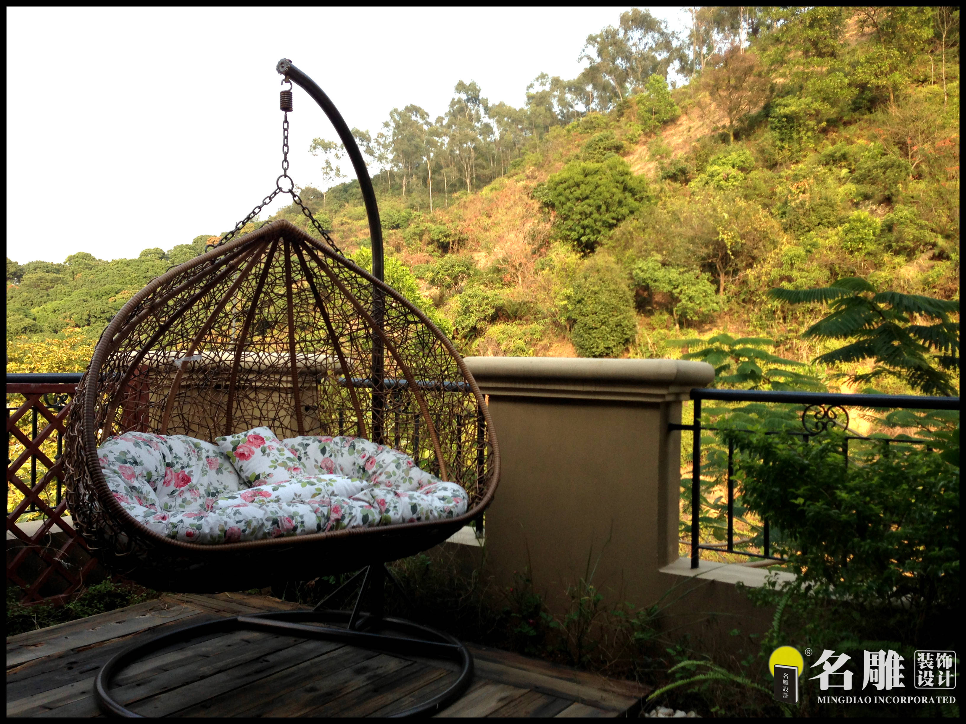 美式 别墅 自然简单 休闲 阳台 阳台图片来自广州名雕装饰在万科麓湖 简单生活的分享