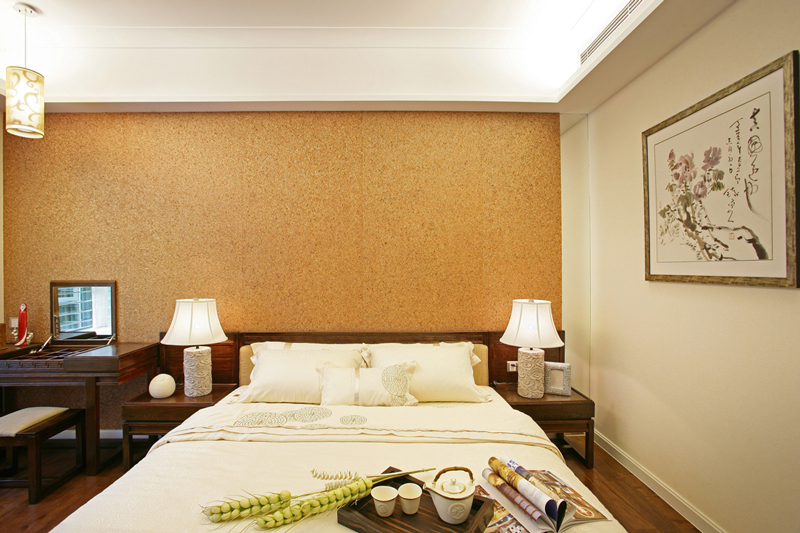 卧室图片来自成都生活家装饰在3居室现代中式风格鉴赏的分享
