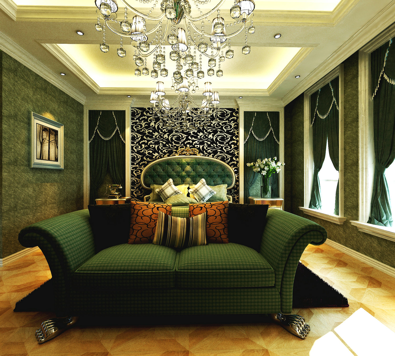 三居 卧室图片来自实创装饰晶晶在230平别墅豪华新古典风格设计的分享