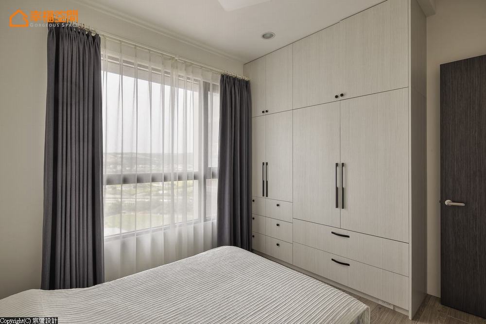 三居 现代 简约 收纳 卧室图片来自幸福空间在开放格局更宽敞  83平舒适美宅的分享