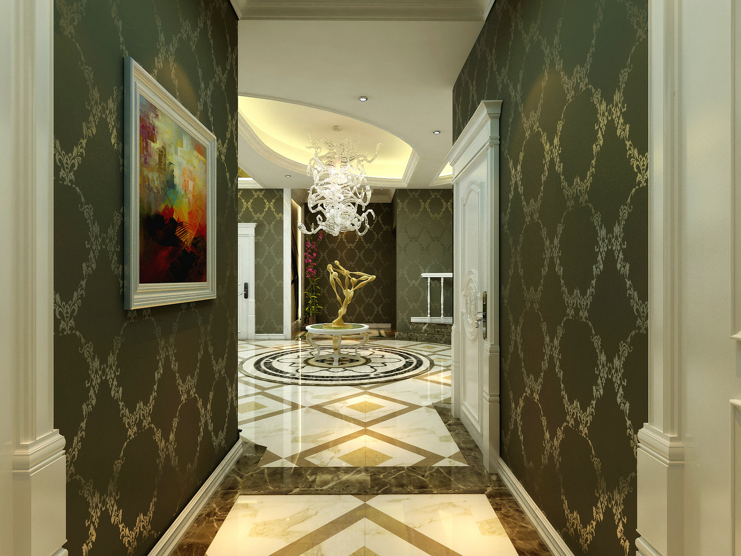 三居 其他图片来自实创装饰晶晶在230平别墅豪华新古典风格设计的分享