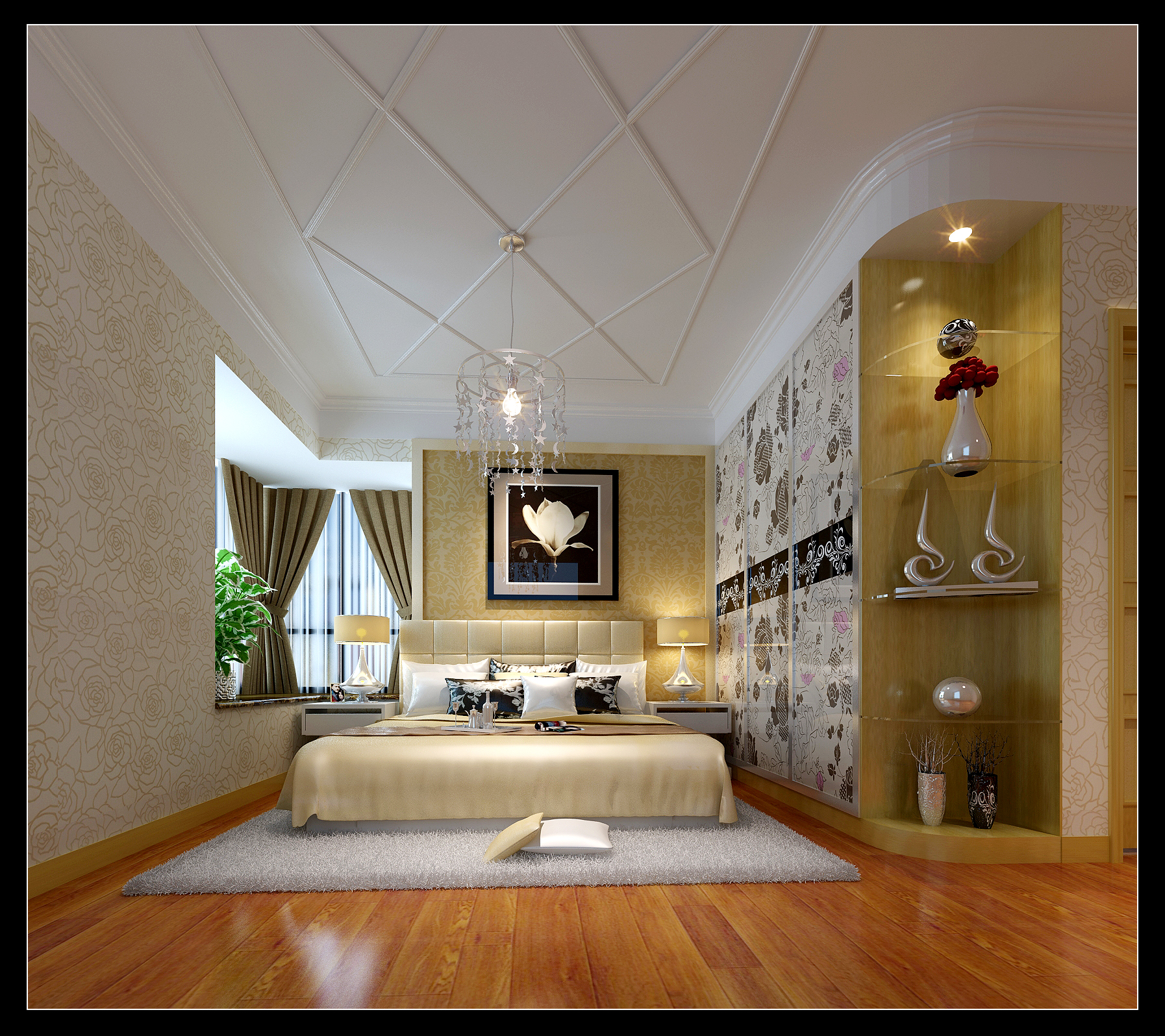 卧室图片来自深圳市浩天装饰在中信领航黄先生的分享