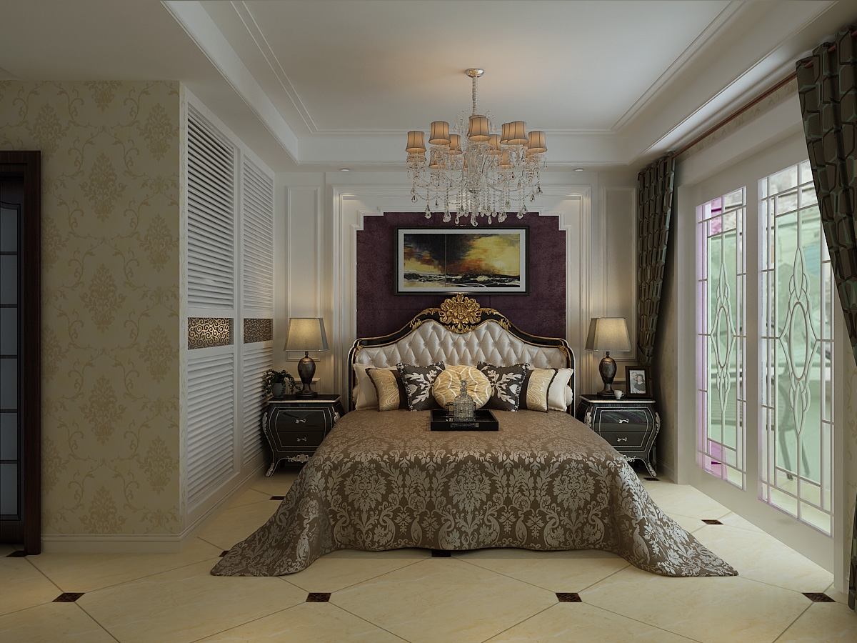 欧式 元洲 卧室图片来自元洲小韩在盛邦大都会139后奢风格效果图的分享