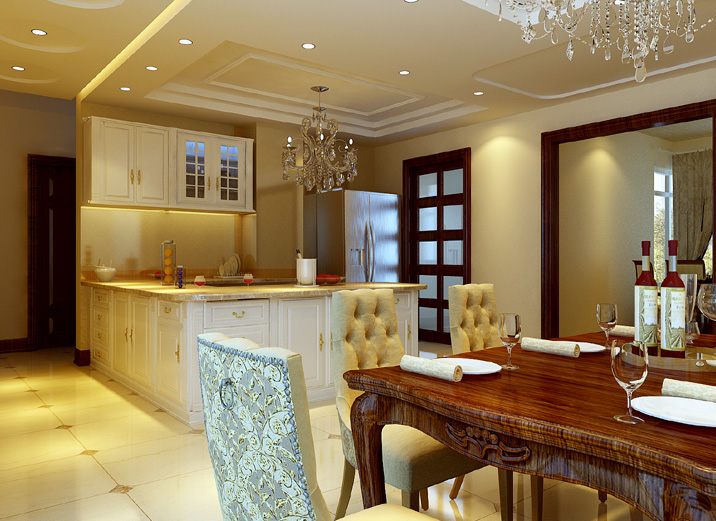 欧式 三居 别墅 白领 高大上 白富美 小资 餐厅图片来自实创装饰都琳在欢乐谷华侨城的分享
