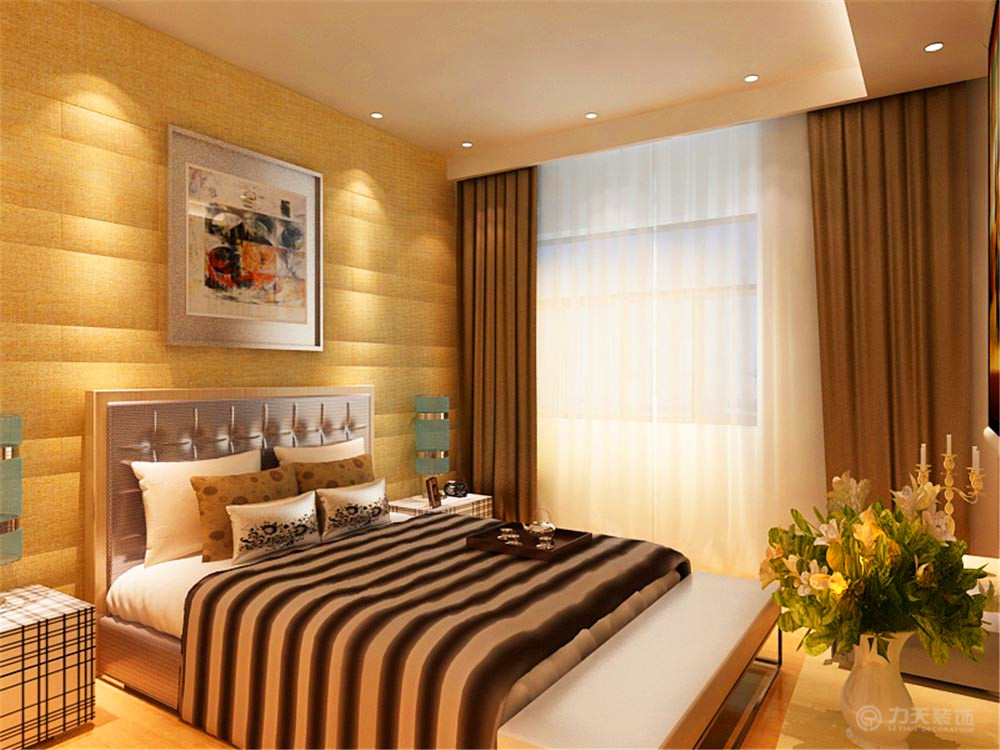 卧室图片来自阳光力天装饰梦想家更爱家在香邑国际小高层B户型 88㎡的分享