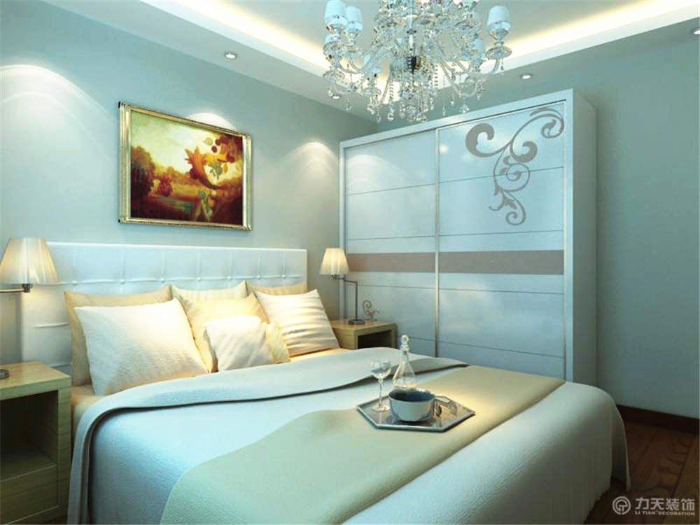 卧室图片来自阳光力天装饰梦想家更爱家在喜蜜湾高层标准层d2户型 87.75㎡的分享