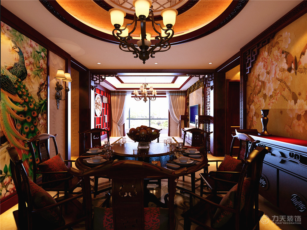 餐厅图片来自阳光放扉er在宜和澜岸-178平米-中式风格的分享