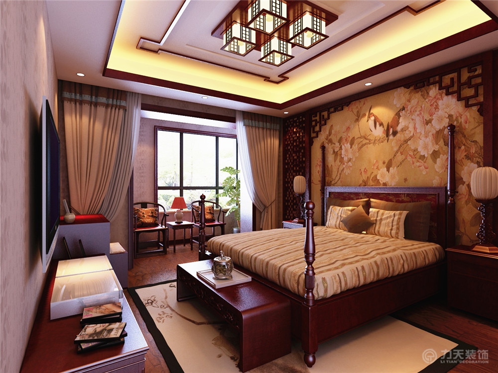 中式 三居 白领 收纳 80后 小资 卧室图片来自阳光放扉er在宜和澜岸-178平米-中式风格的分享