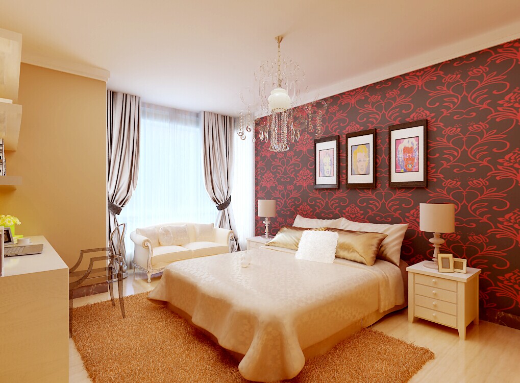 卧室图片来自大业美家装饰在广汇PAMA162平简洁舒适装修的分享