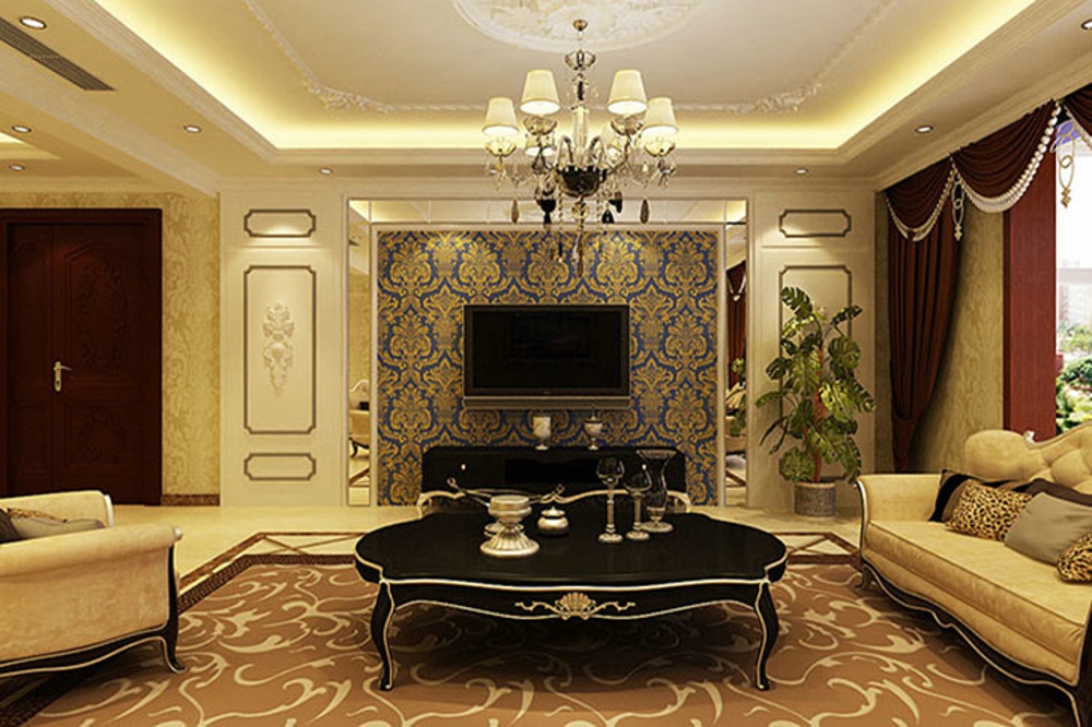 新古典 时尚 品味 客厅图片来自石家庄业之峰装饰虎子在227平米新古典风格—”雅美“的分享