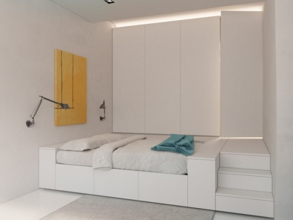 简约 创意 木工 收纳 小资 80后 二居 卧室图片来自名作装饰在汇丽国际简约现代风水创意公寓的分享