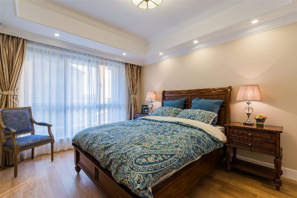 美式 黄金海岸 复式 卧室图片来自沪上名家装饰在一幅贵气不失随意的家的分享