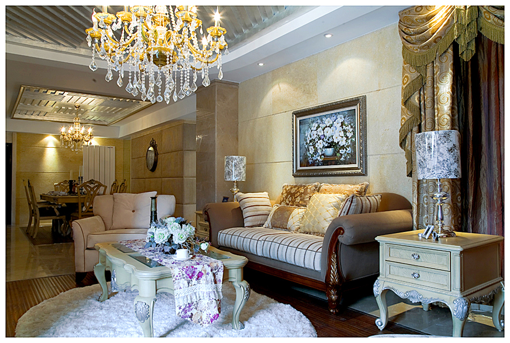 客厅图片来自成都生活家装饰在三居室欧式大宅风尚的分享