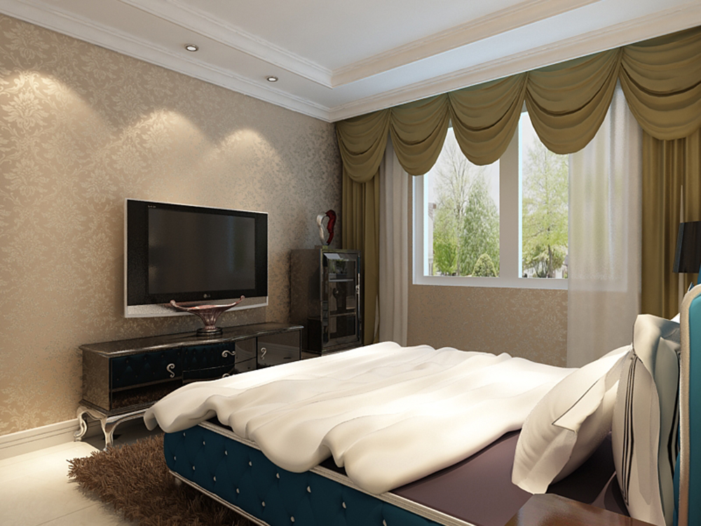 欧式 二居 卧室图片来自tjsczs88在美震瑞景时代-欧式-75平米的分享