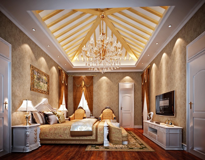 别墅 欧式 卧室图片来自奥鑫辰装饰在珑璟轩的分享