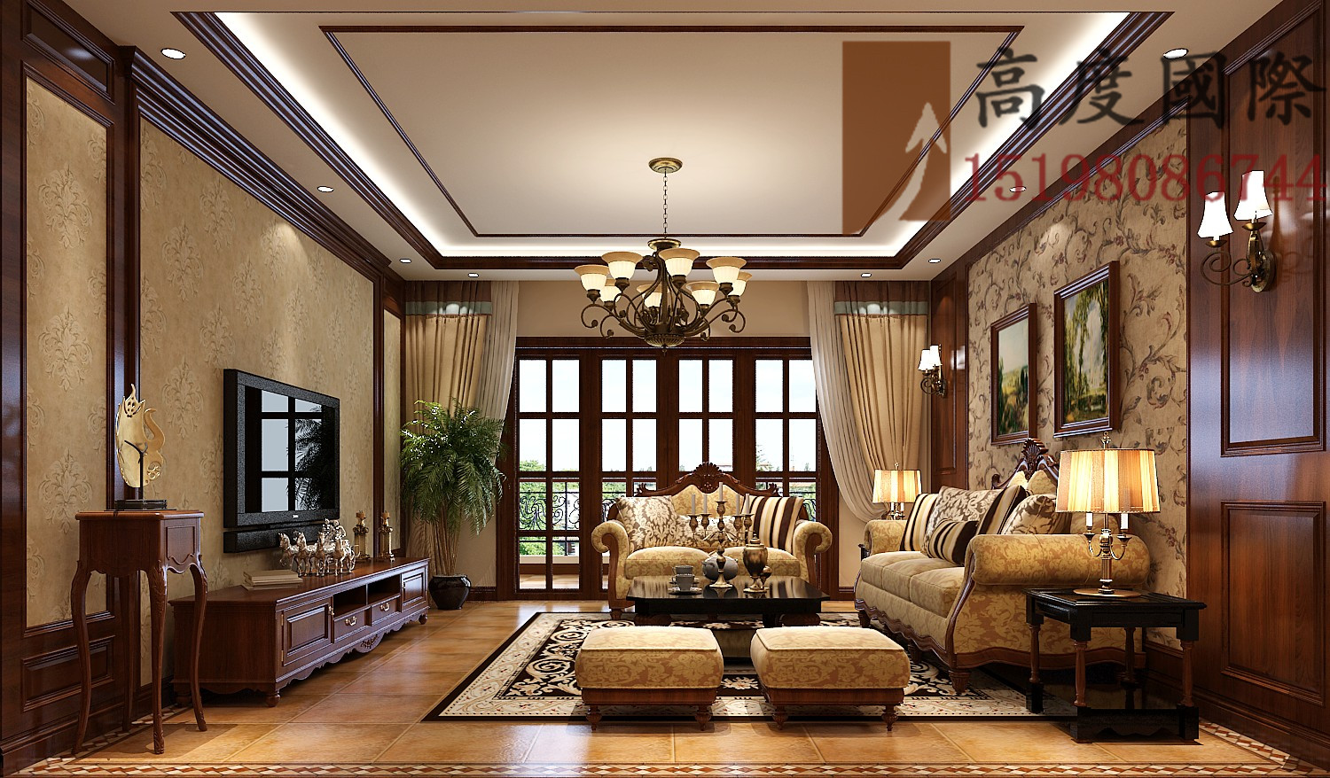 公寓 美式风格 客厅图片来自bfsdbfd在美式风格.的分享
