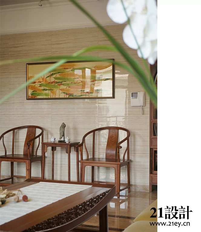 混搭 客厅图片来自21纯设计在东莞21设计-中西混搭-水木清华的分享