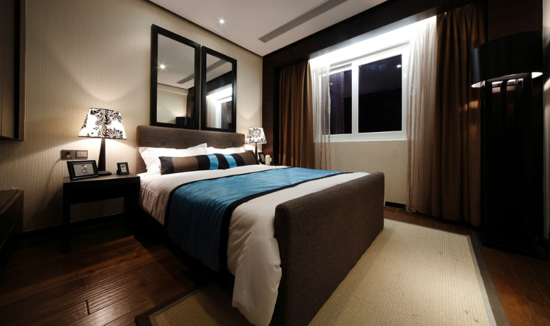 卧室图片来自今朝装饰小徐在孔雀城  350平新中式风格的分享