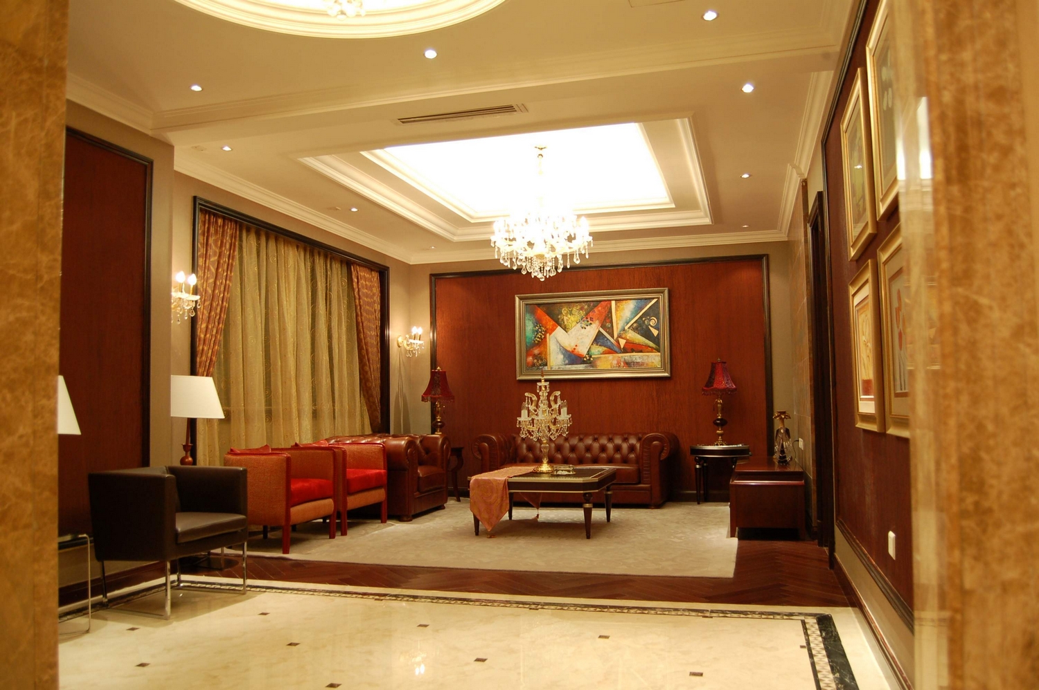 中式 别墅 慕尚家居 装修设计 世茂龙湾 客厅图片来自慕尚族在世茂龙湾512平欧式风格的分享