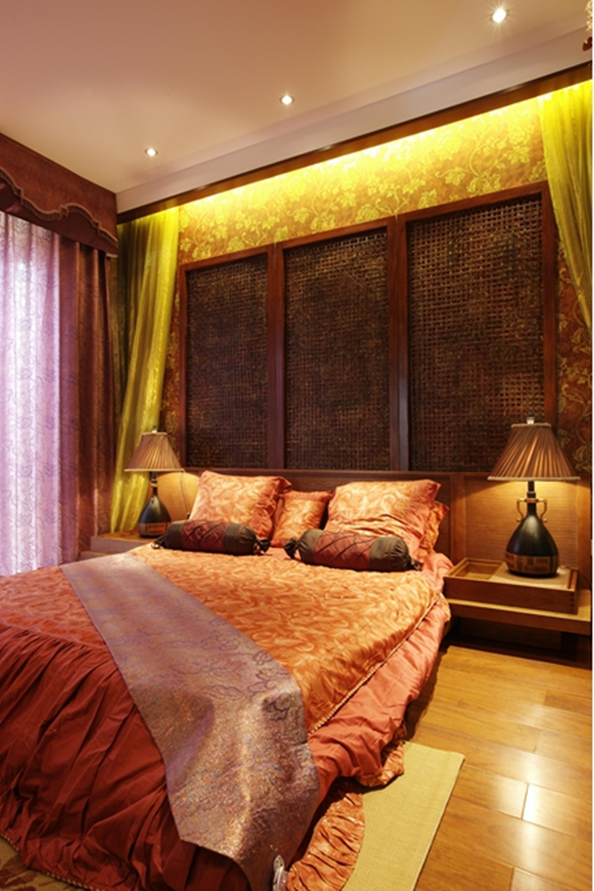 卧室图片来自今朝装饰小徐在西钓鱼台嘉园  148平东南亚风格的分享