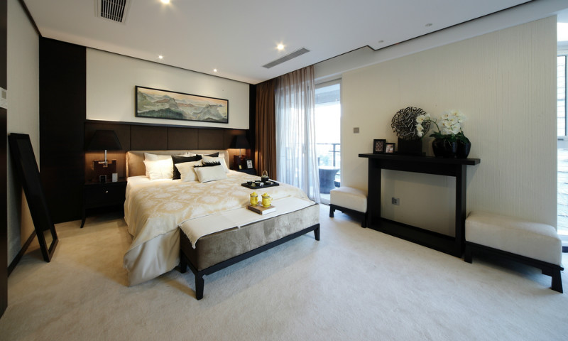 卧室图片来自今朝装饰小徐在孔雀城  350平新中式风格的分享
