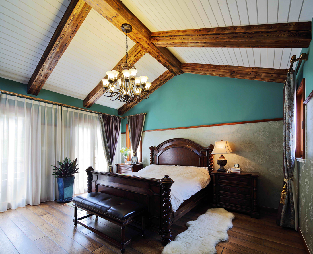 别墅 白领 托斯卡纳 尚层装饰 卧室 卧室图片来自北京别墅装修案例在重回托斯卡纳般的故乡的分享