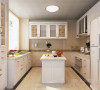 一楼厨房
首创漫香郡240平米户型一楼厨房设计效果图