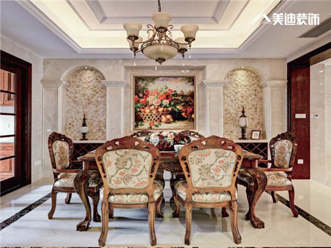三居 美式 客厅 卧室 厨房 餐厅图片来自湖南美迪装饰在美式雅致的分享