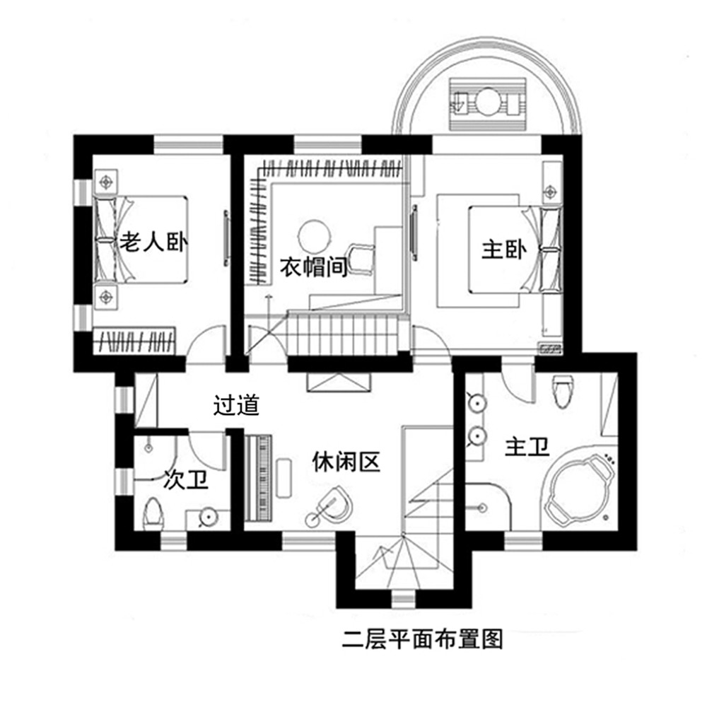 休闲别墅 现代简约风 半包 别墅 户型图图片来自上海实创-装修设计效果图在235平米简约度假风别墅设计的分享