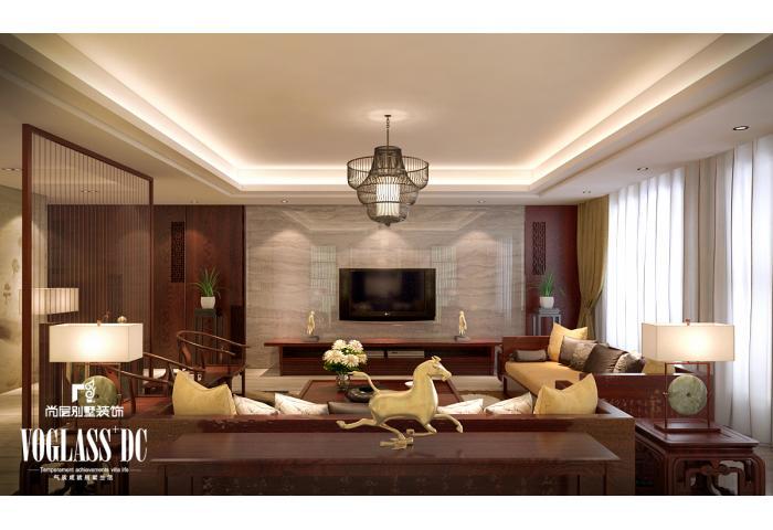 别墅 客厅图片来自天津尚层装修韩政在海逸王墅的分享