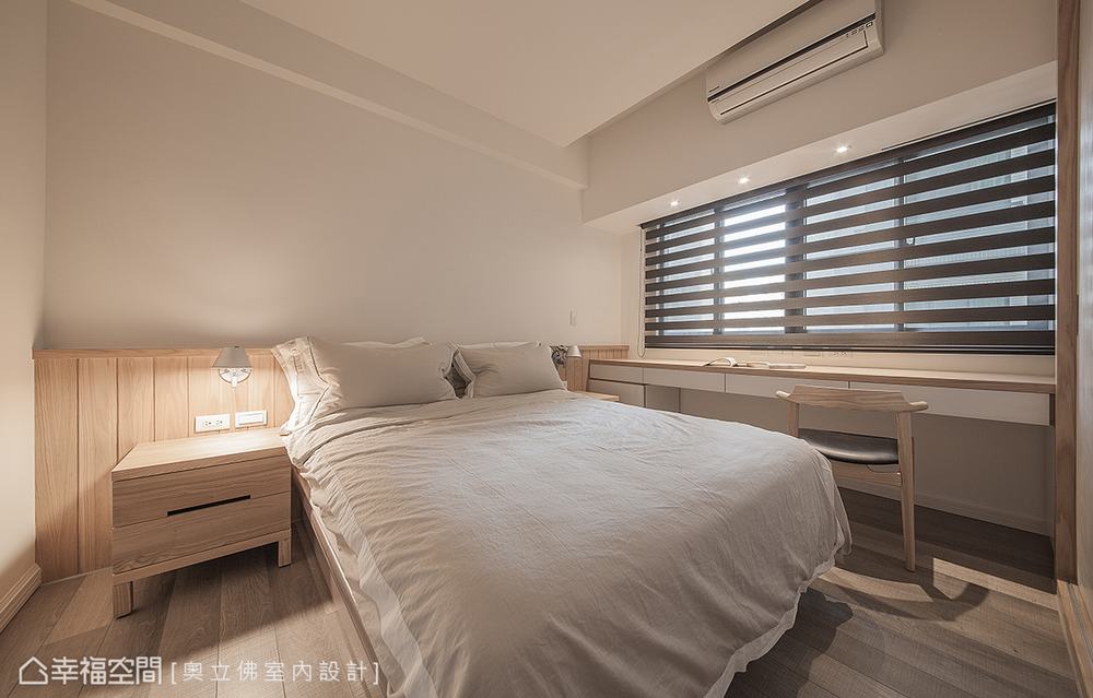二居 简约 现代 卧室图片来自幸福空间在简约纾压 66平完美机能小家的分享