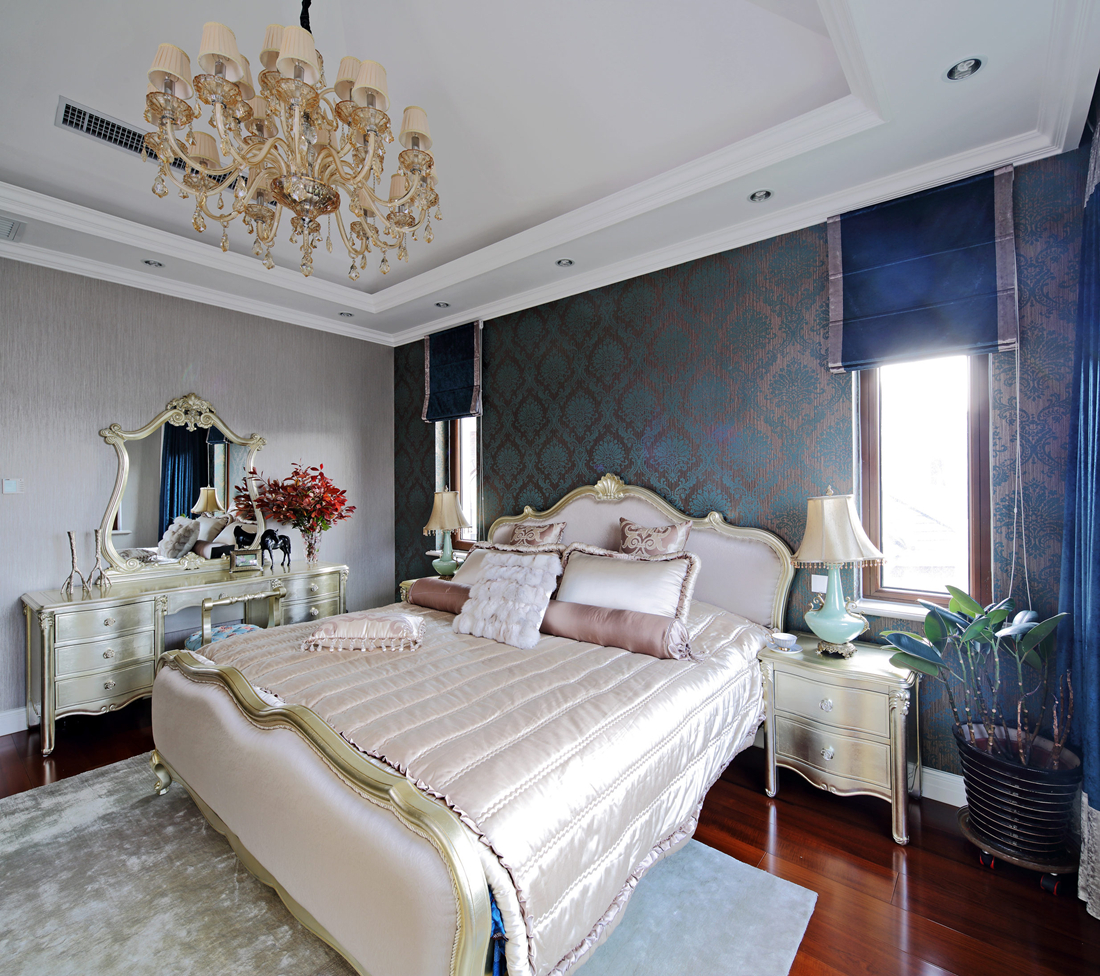 欧式 别墅 白领 尚层装饰 卧室图片来自北京别墅装修案例在700平简欧风格案例欣赏的分享